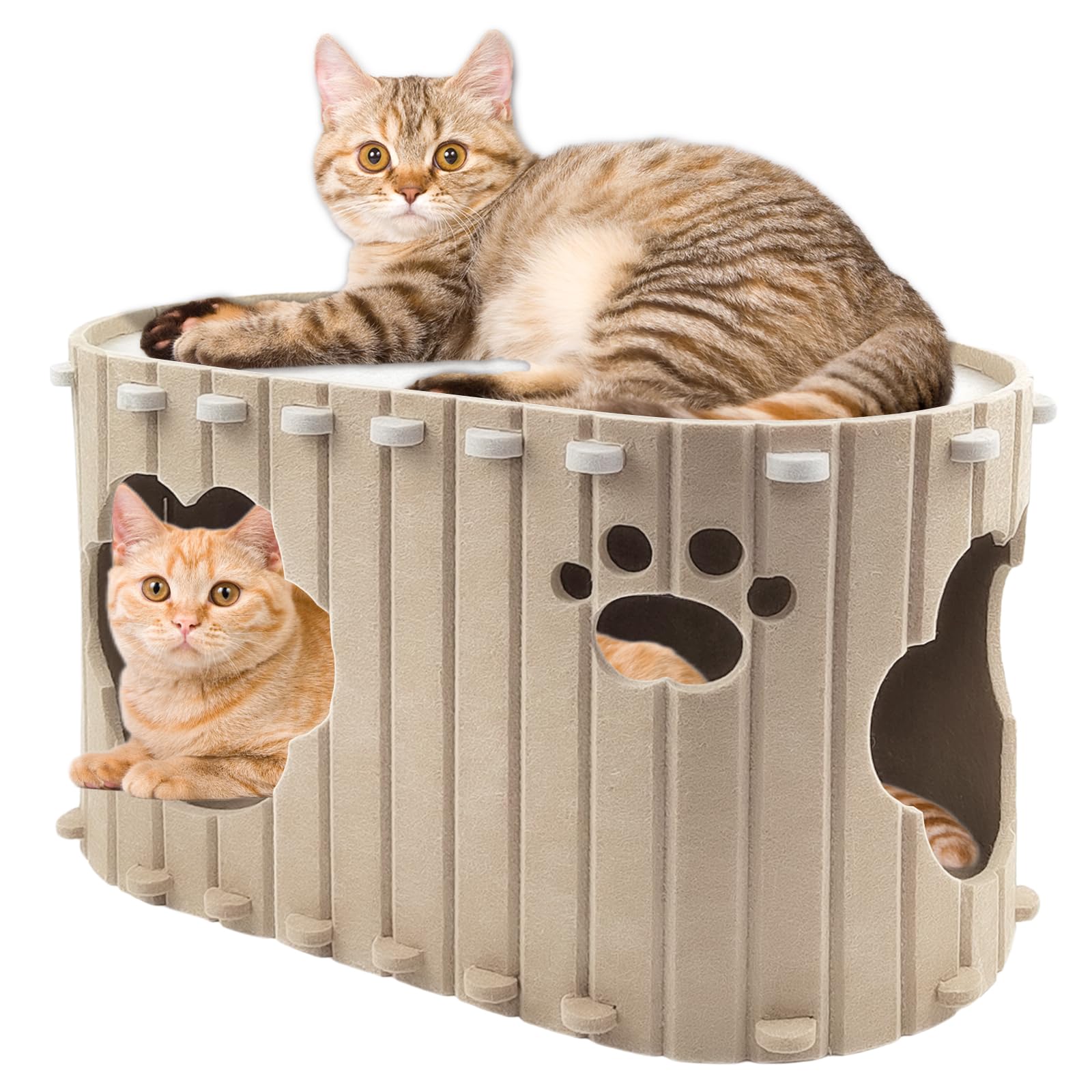 Cozy Cat Cave Dual-Layer House