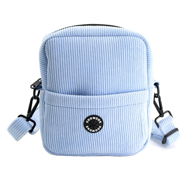 PoochPal Corduroy Dog Treat Bag with Poop Dispenser