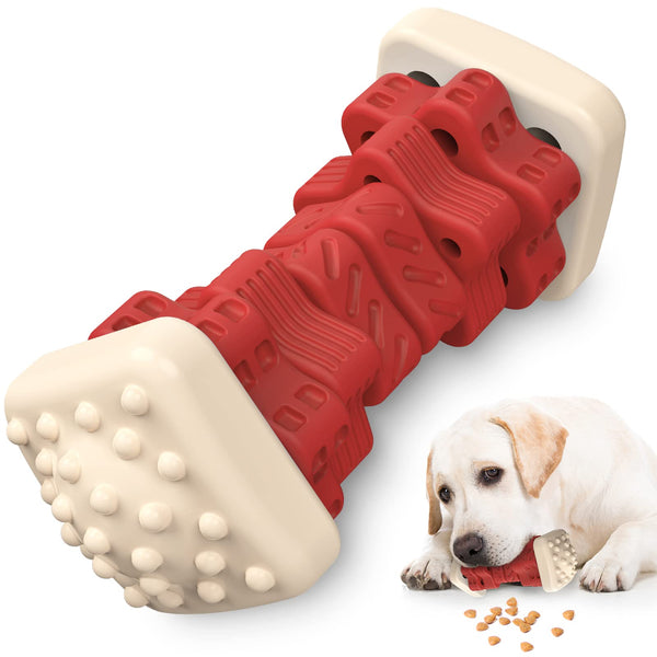 ToughChew Beef Scented Dog Puzzle Toy - Red