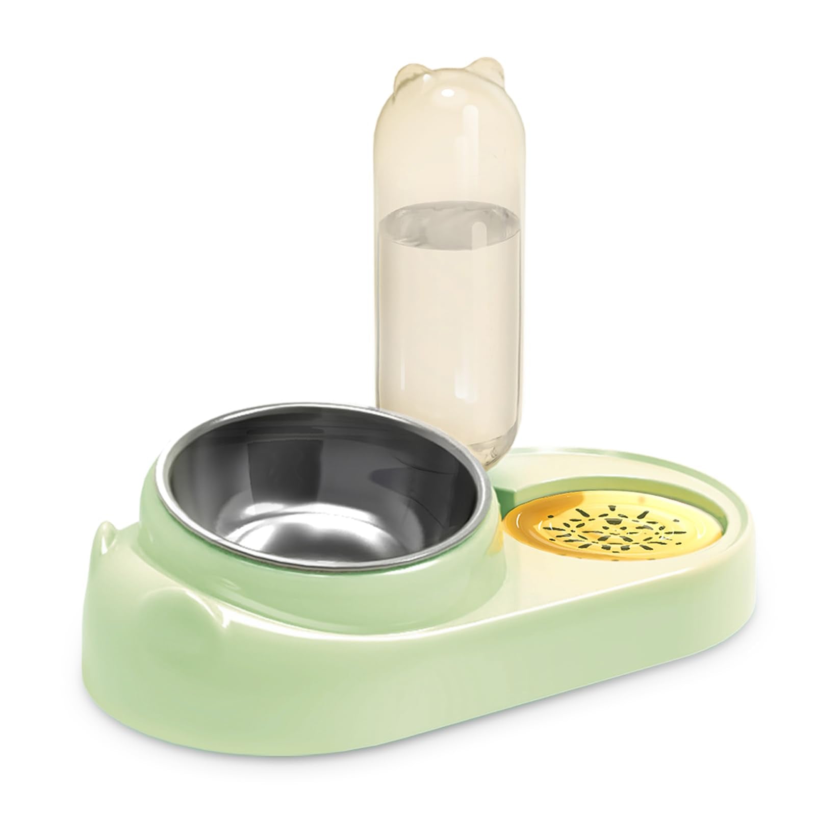 Tilt & Serve Cat Bowls - Stainless Steel Food and Water Set