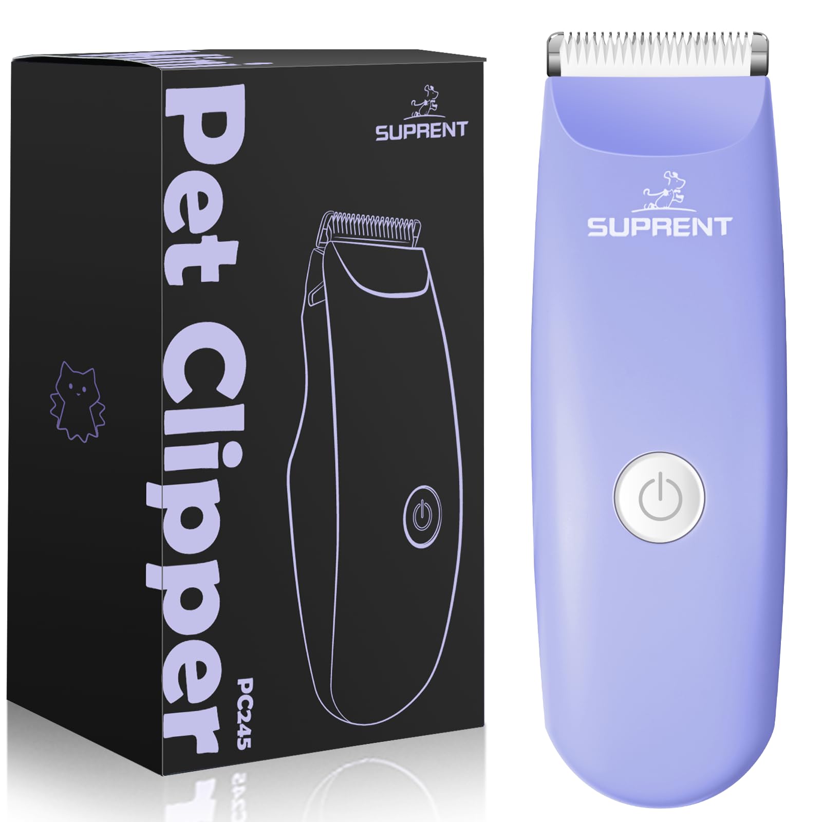 SUPRENT Quiet Pet Grooming Clippers Kit USB