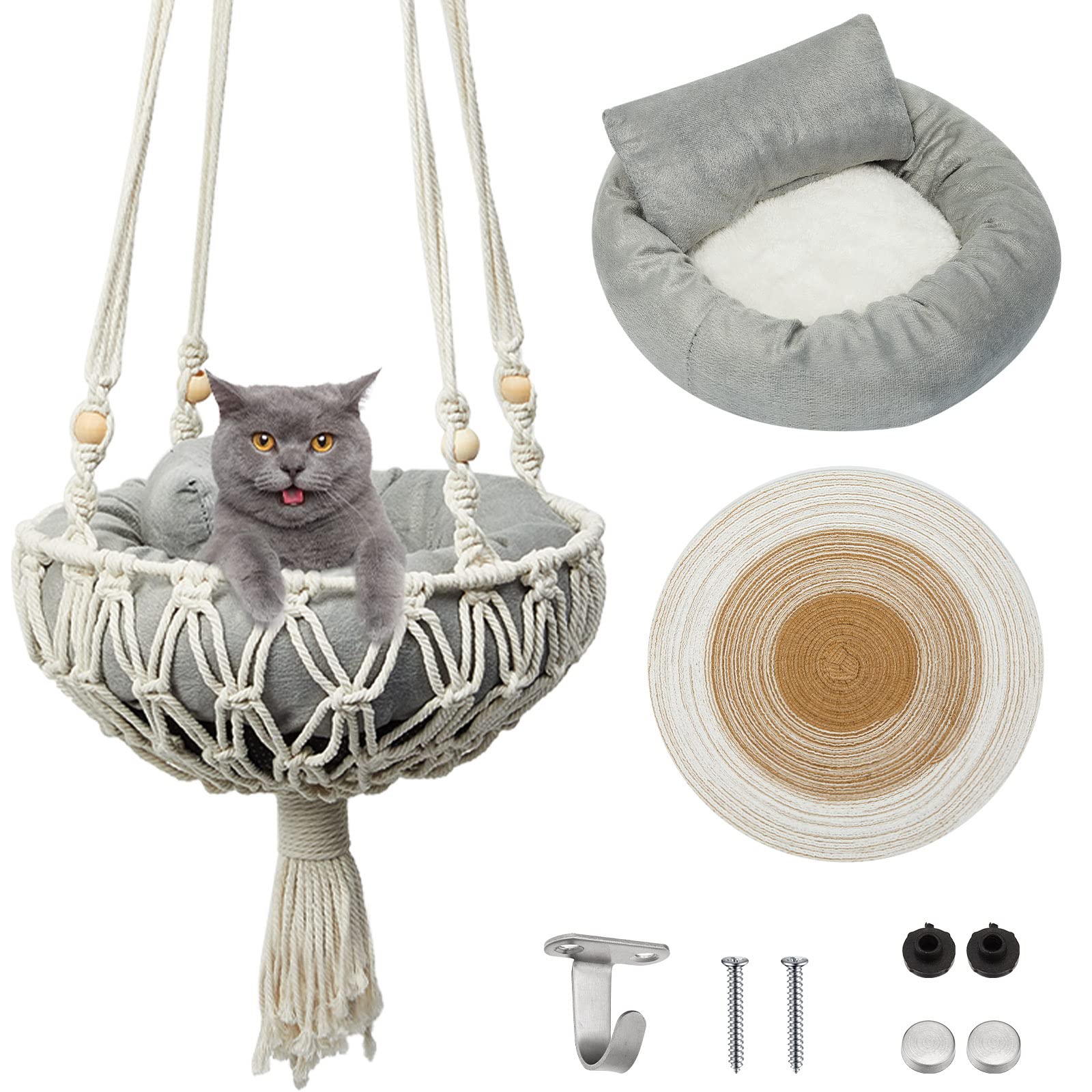 Boho Bliss 3-in-1 Cat Hammock Set