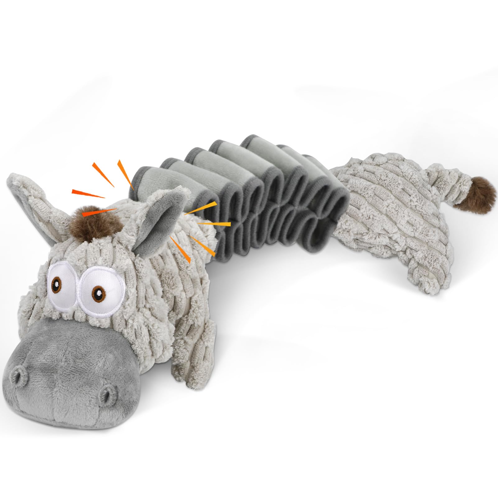 MegaStretch Donkey Plush Dog Toy