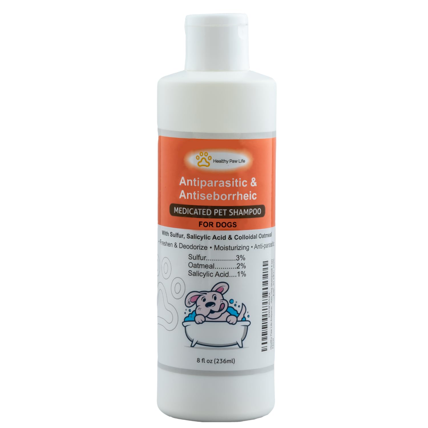Healthy Coat Antiparasitic Dog Shampoo (8 oz)