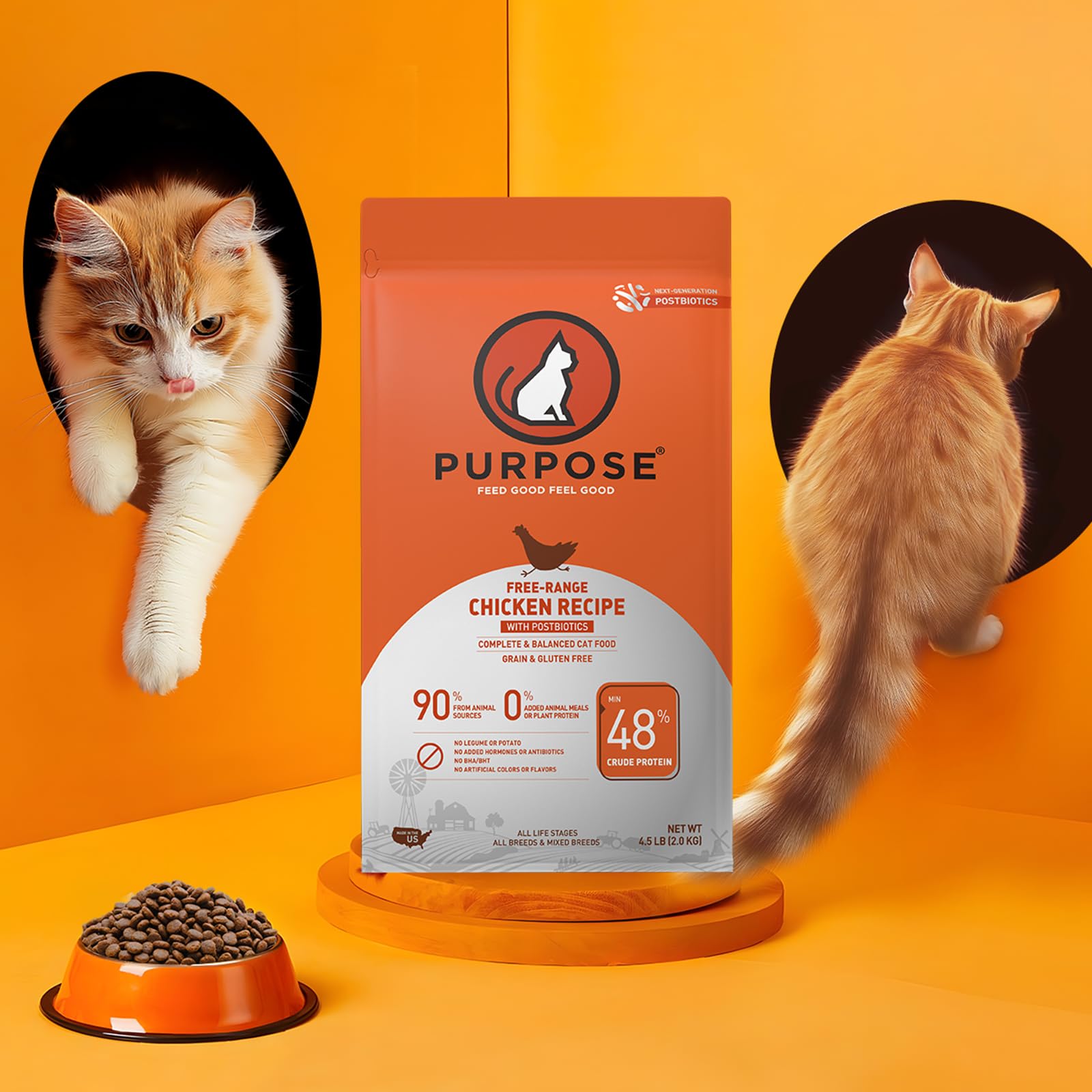 PURPOSE All-Breed Indoor Cat Food - Free-Range Chicken