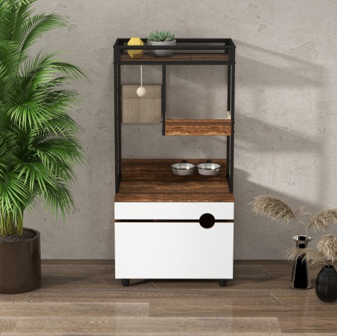Cat Cabinet & Tree Tower with Litter Box Enclosures