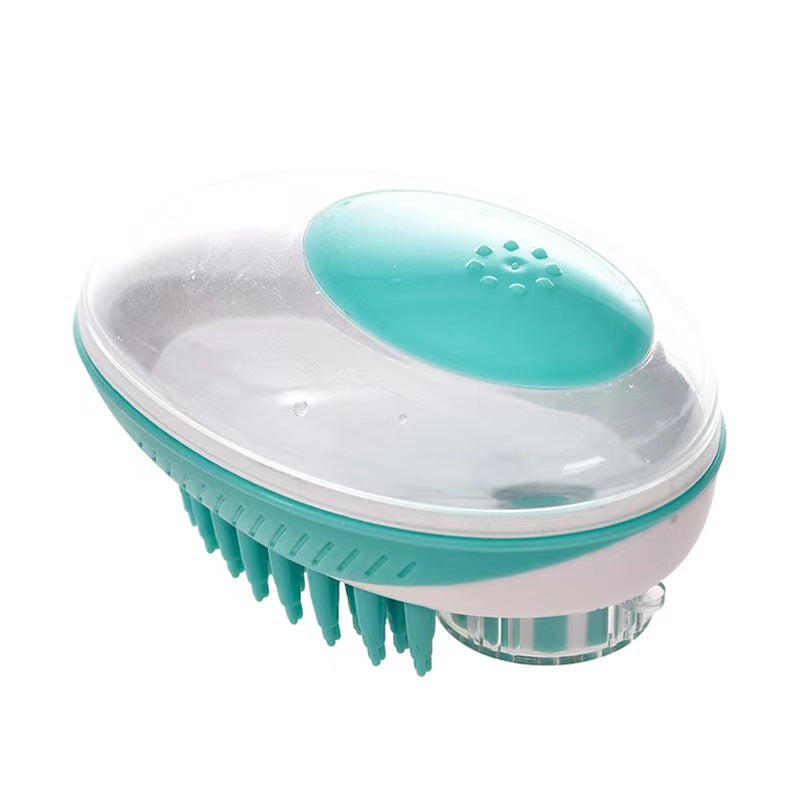 Silicone Pet Grooming Brush with Massage Comb