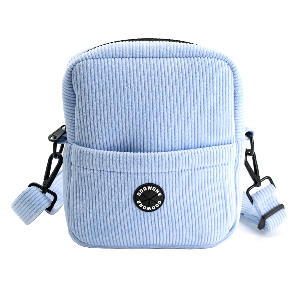 PoochPal Corduroy Dog Treat Bag with Poop Dispenser