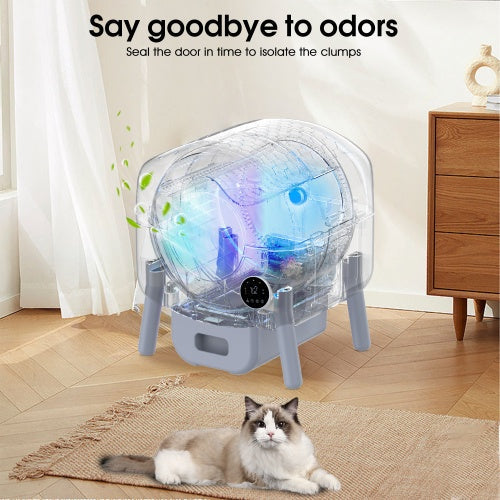 AutoClean SmartCat Litter Box, High-Capacity Self-Cleaning Unit