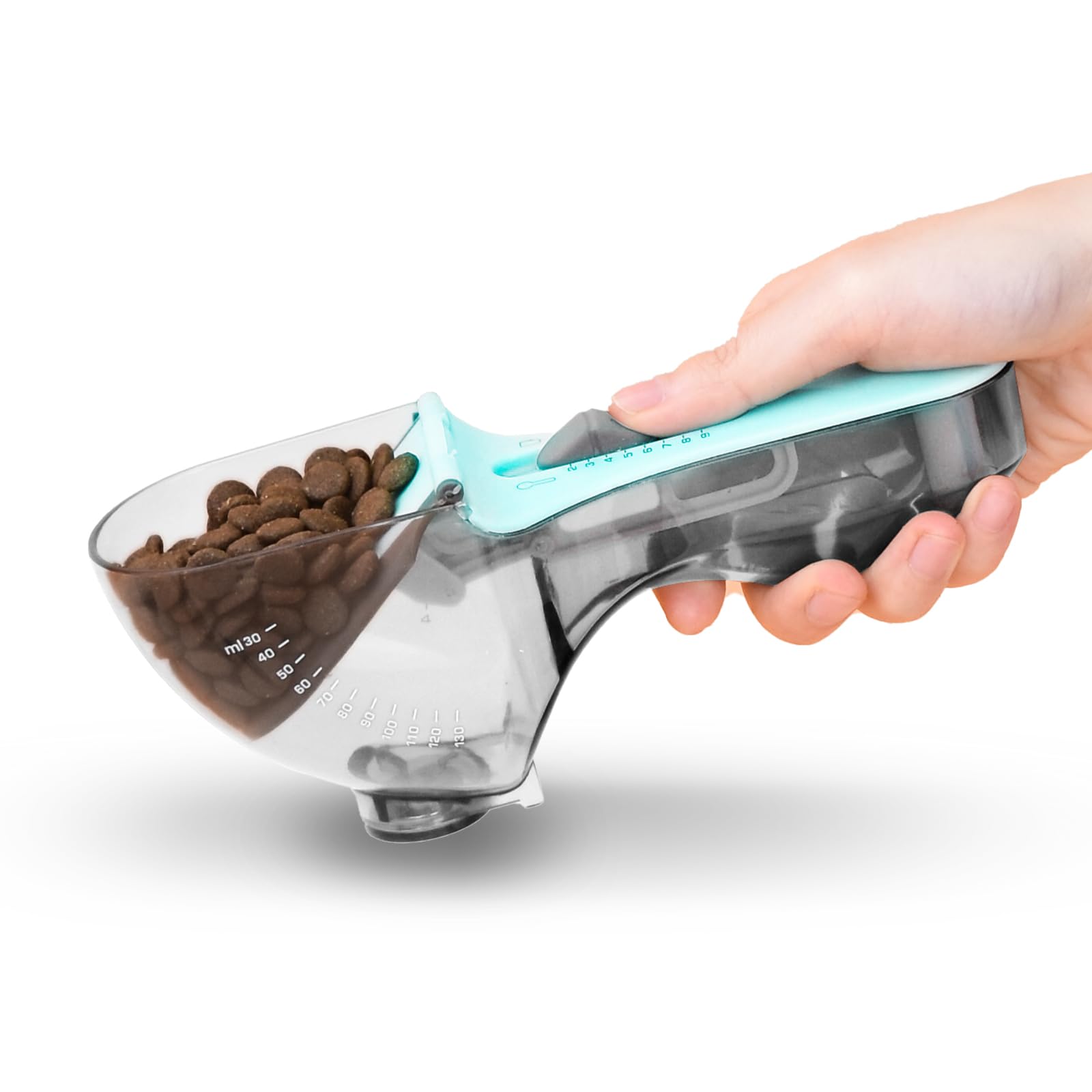 Adjustable Pet Food Scoop 1/2C All-in-One