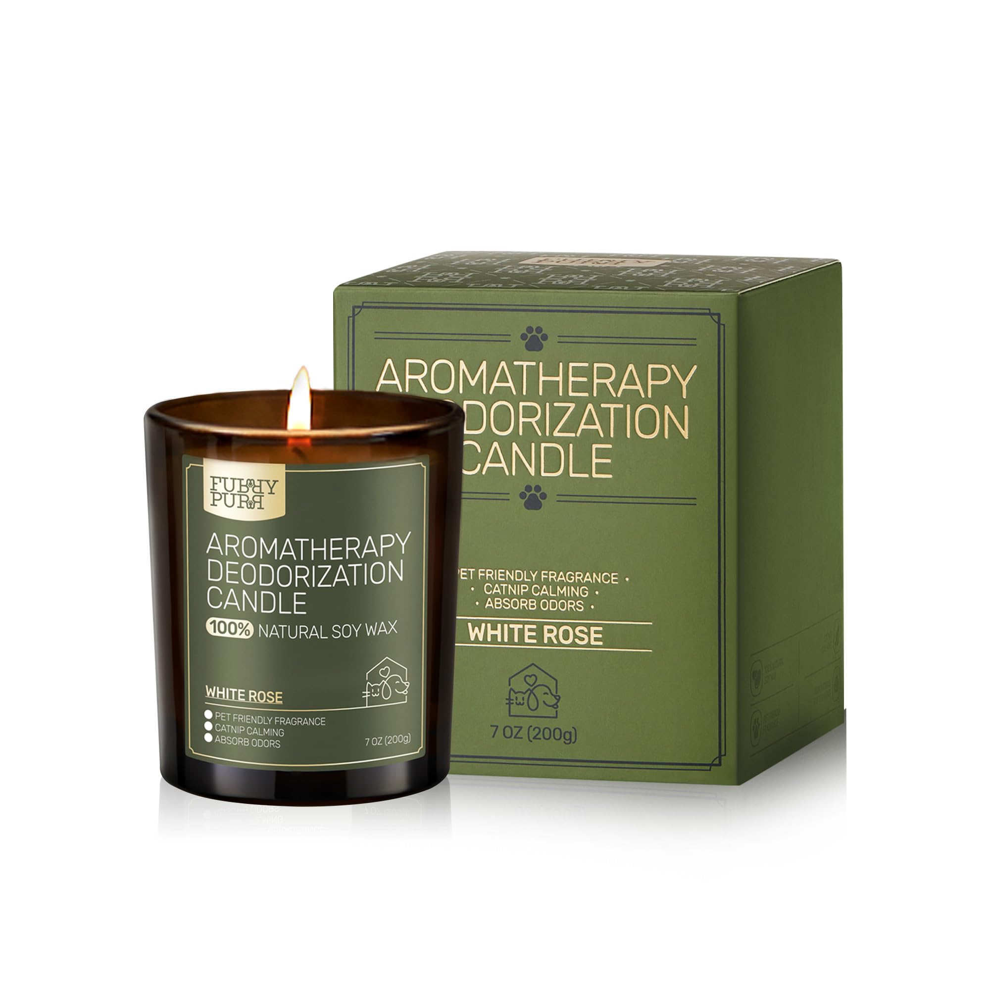 White Rose Pet-Safe Aromatherapy Candle