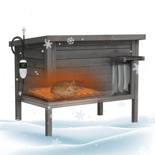 Heated Feral Cat Haven: Insulated Outdoor Shelter