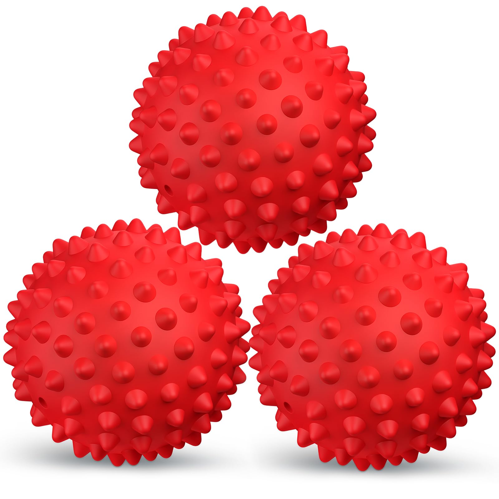 Apasiri Tough Squeaky Dog Balls - 3 Pack
