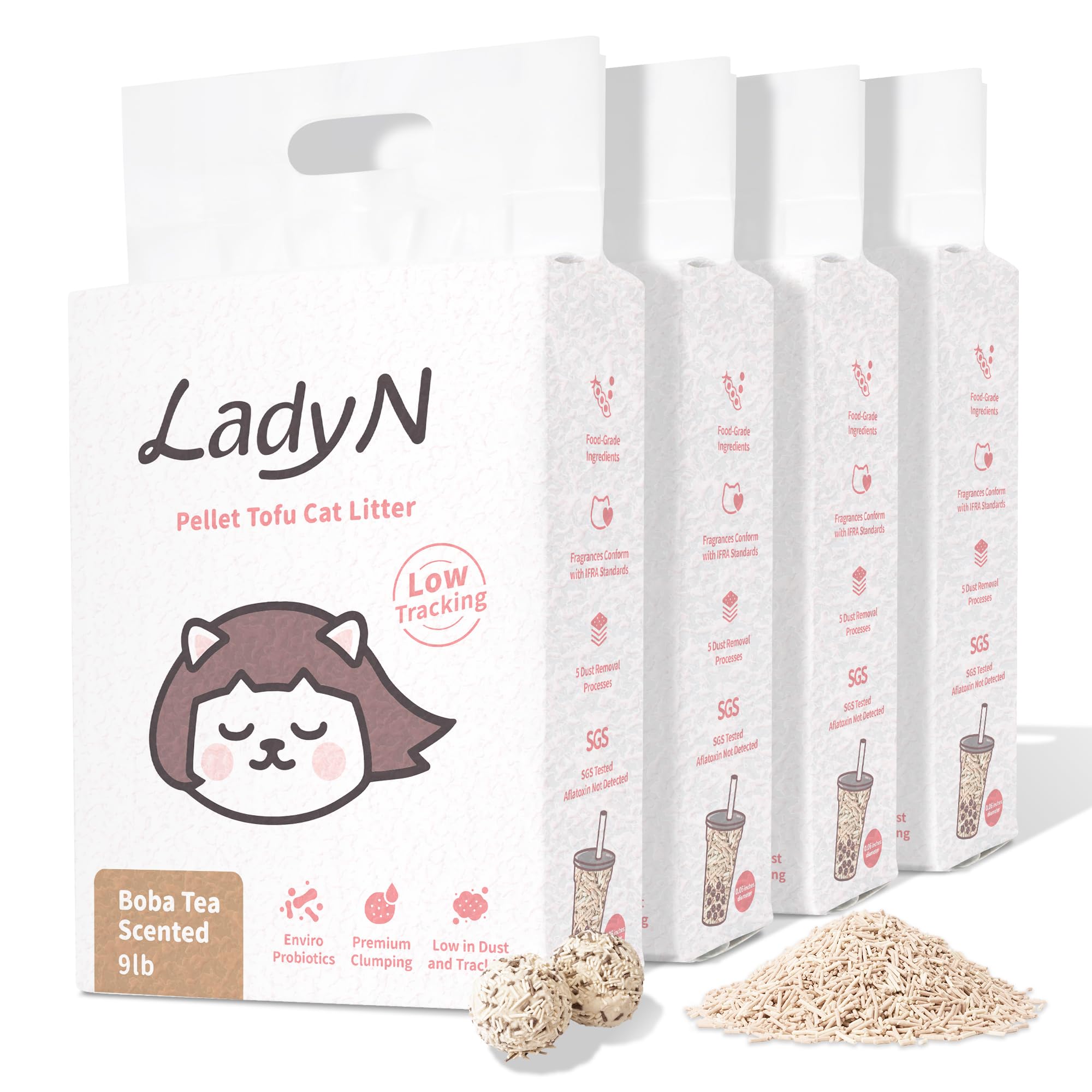 Boba Tea Scented Clumping Tofu Cat Litter