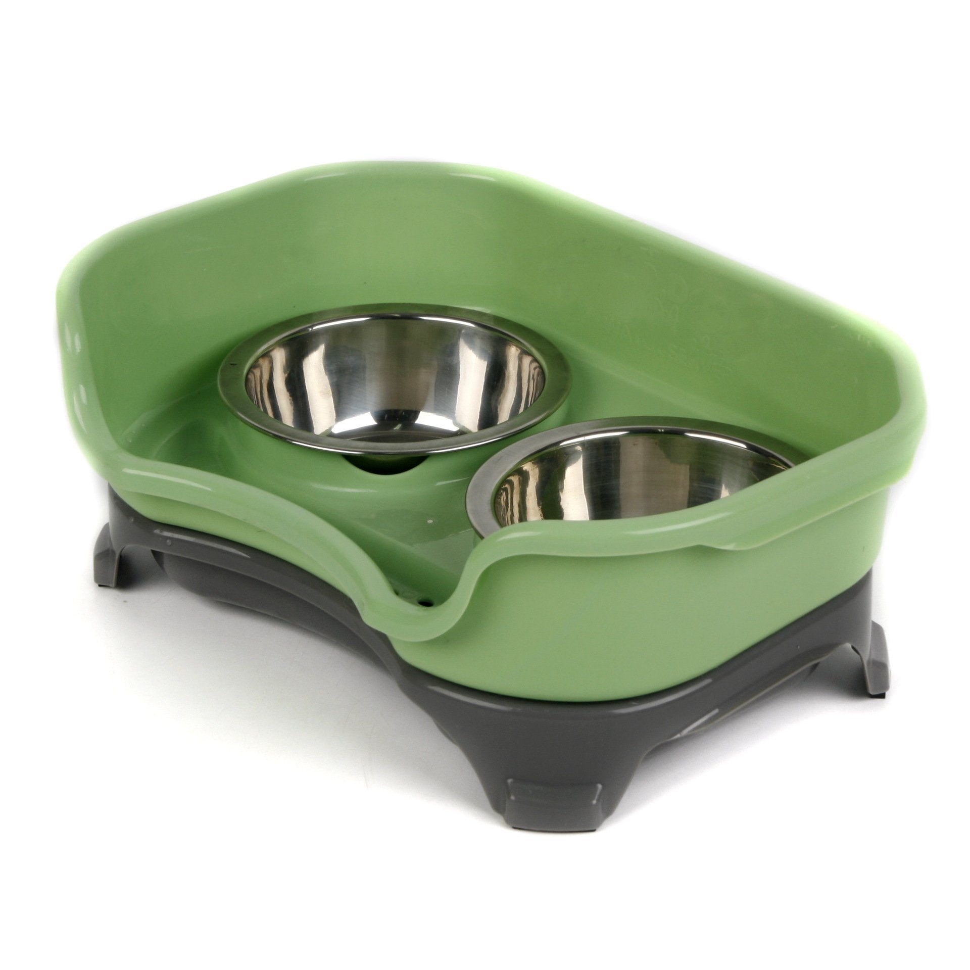 Dual Dog & Cat Stainless Feeding Bowls
