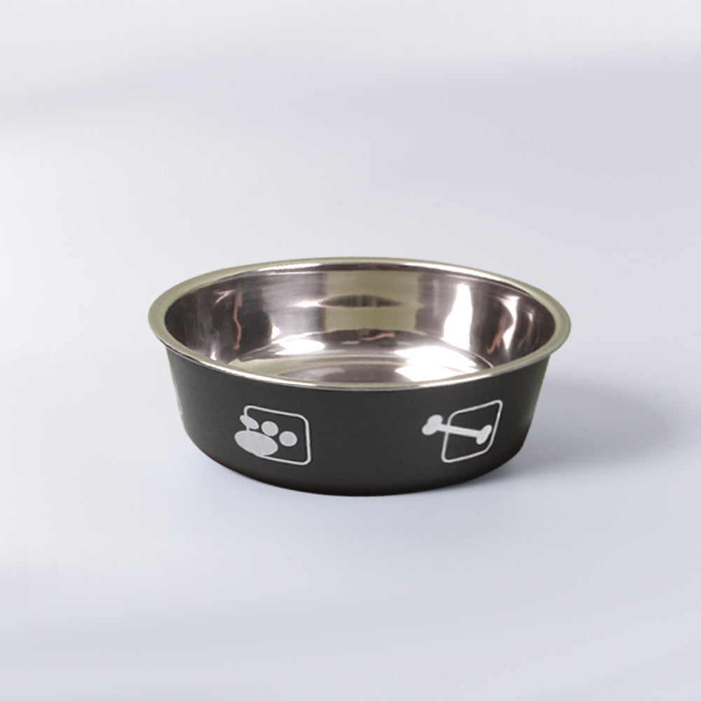 Dual-Tier Stainless Steel Pet Bowl