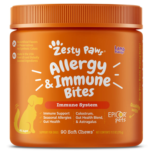 Pawsitive Relief Dog Allergy Chewables - Lamb Flavor - 90ct