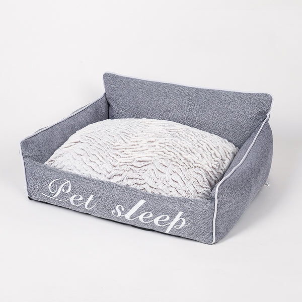 Plush Cat Comfort Kennel Bed