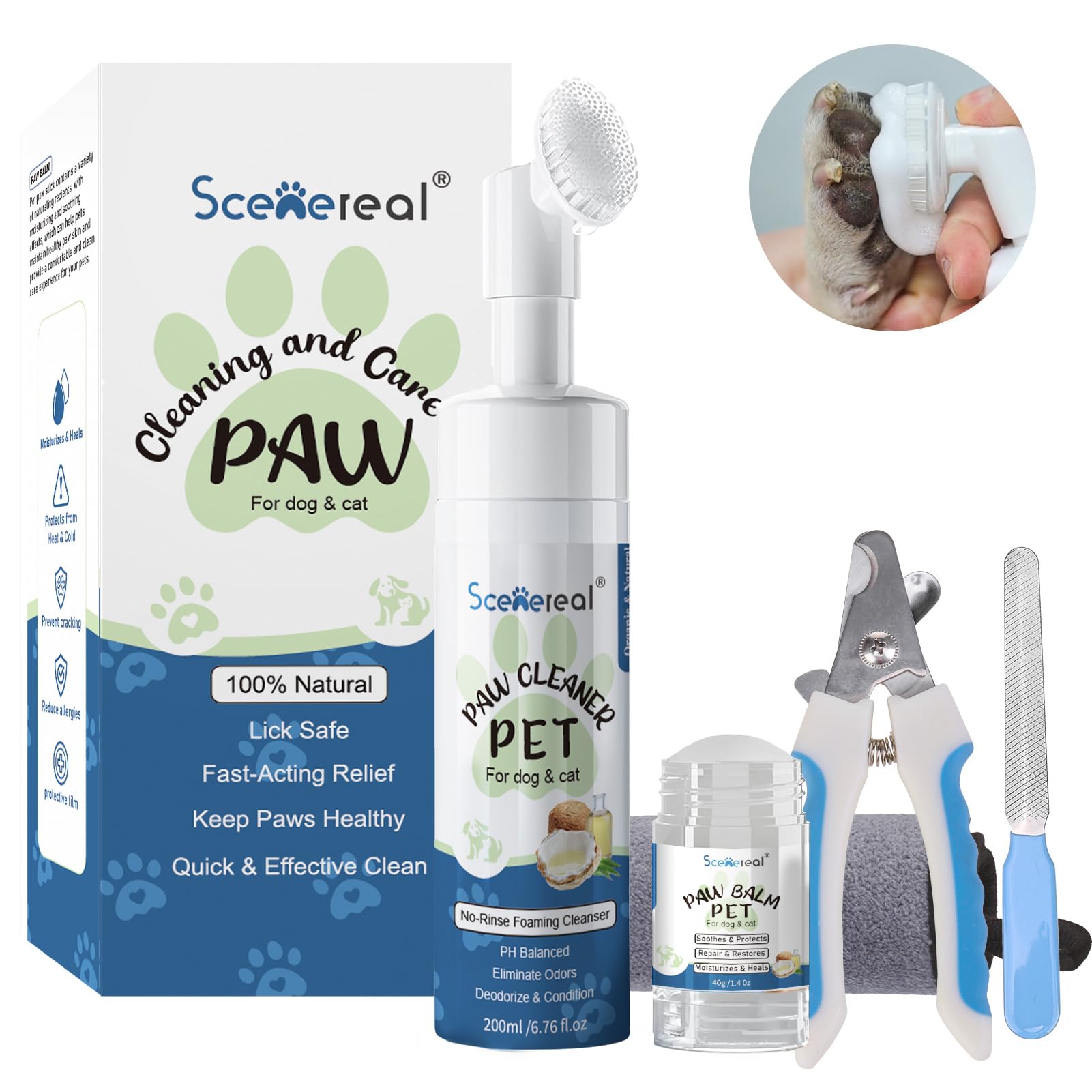 All-in-One Paw and Nail Care Kit for Dogs and Cats