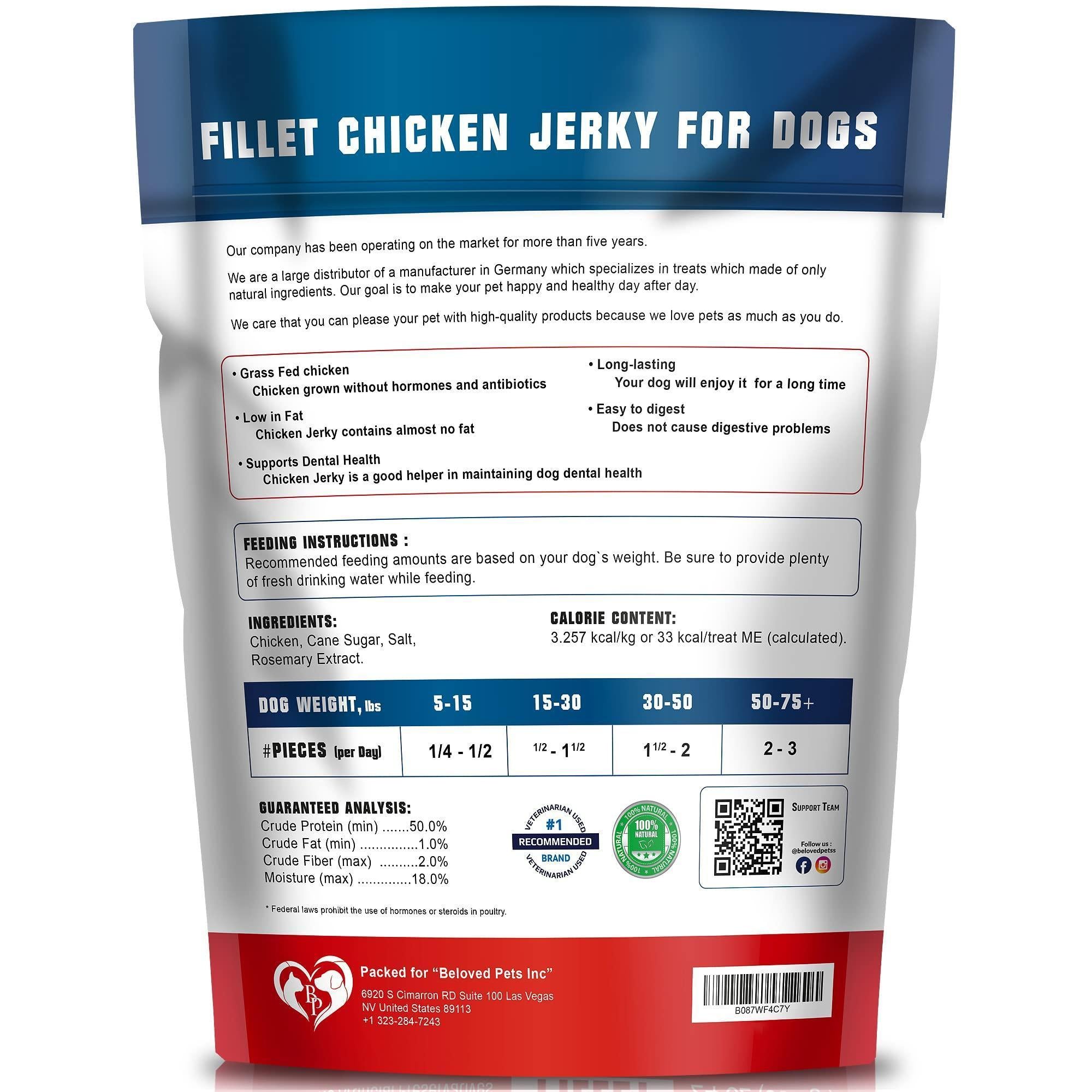 Grain-Free Chicken Jerky Dog Treats 1.5 Lb