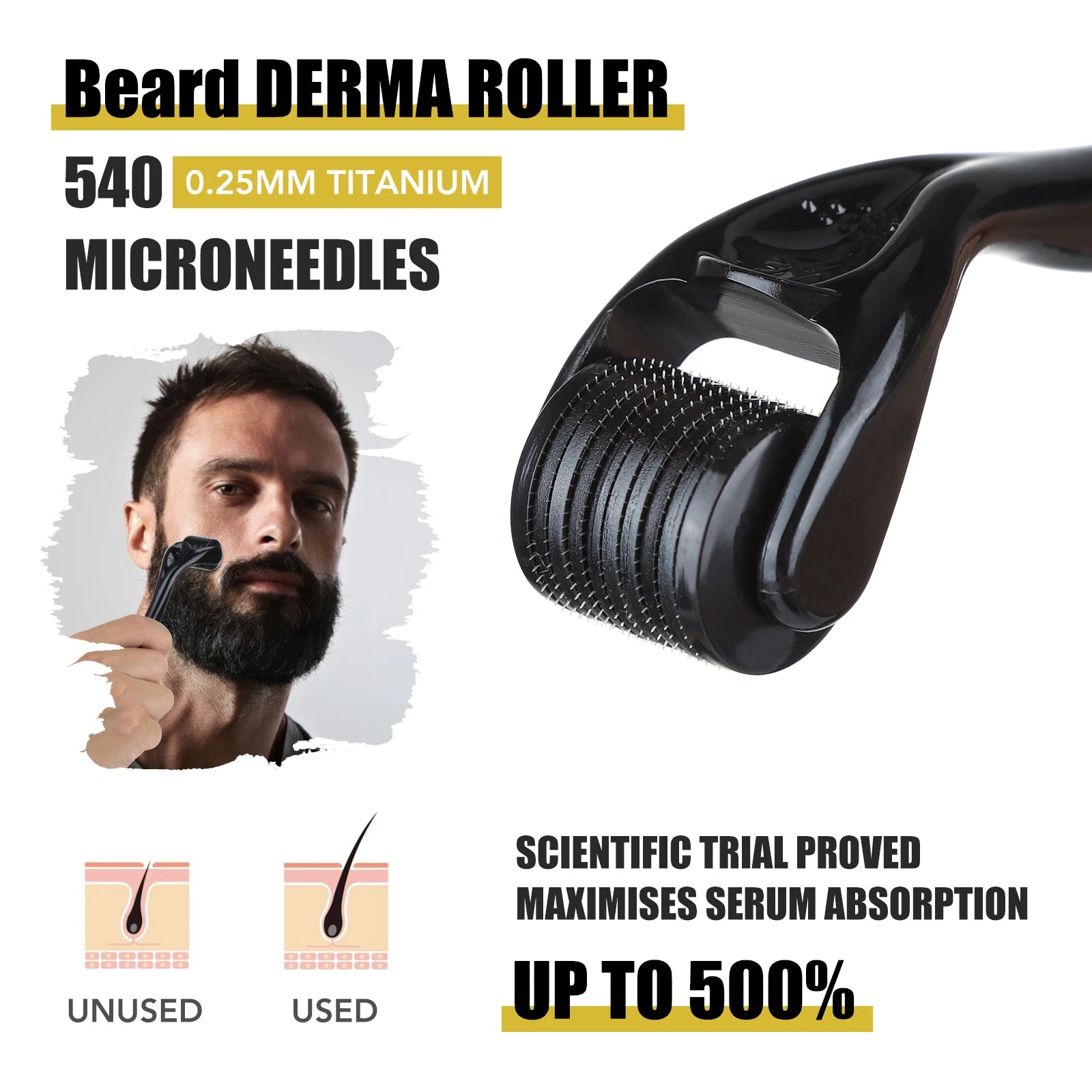 5pcs Beard Growth Kit Men Barbe Hair Enhancerbeard Essentiall Oil Beard care Leave-in Conditioner,Double Sided Comb Beard Cream