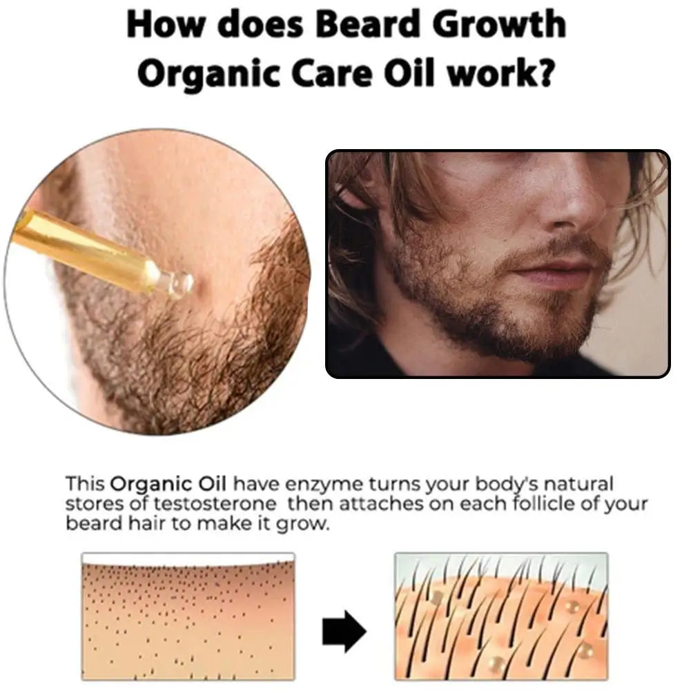 30ml Beard Growth Oil Serum For Men Beard Growth And Grooming Soften Strengthen Styling Beard Oil Beard Care Thicker Nourish