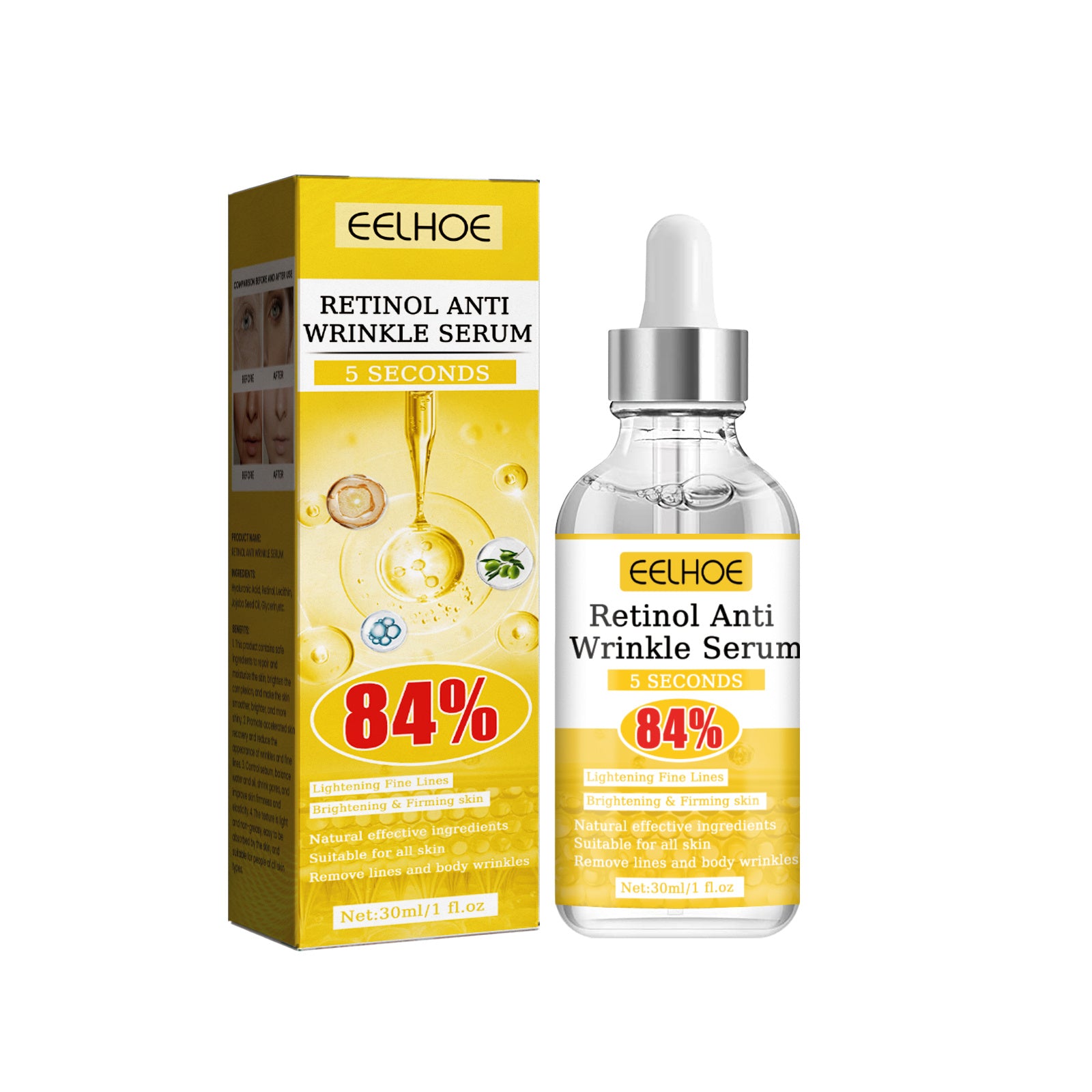 EELHOE Retinol Anti Wrinkle Firms Facial Skin