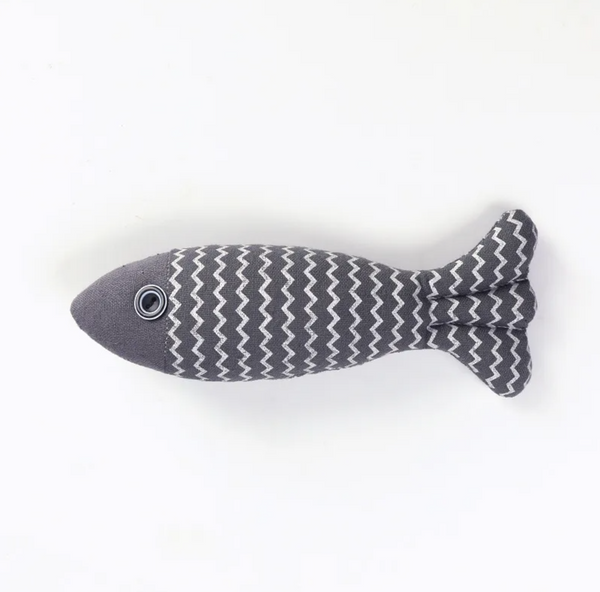 Linen Feline Fish Toy