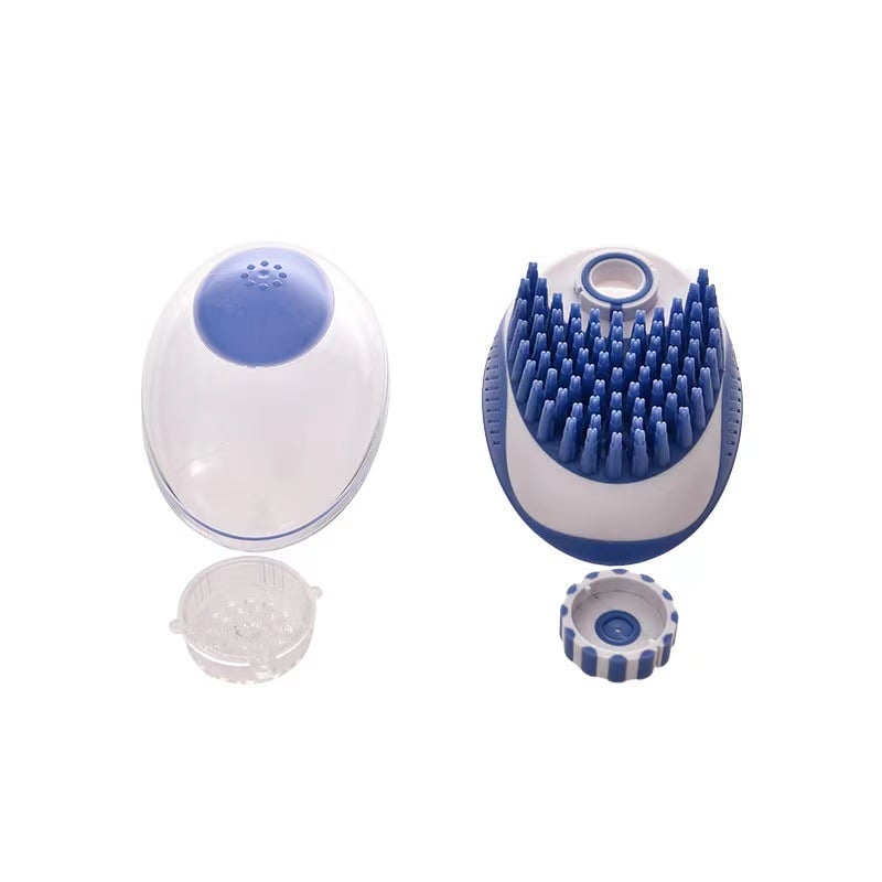 Silicone Pet Grooming Brush with Massage Comb