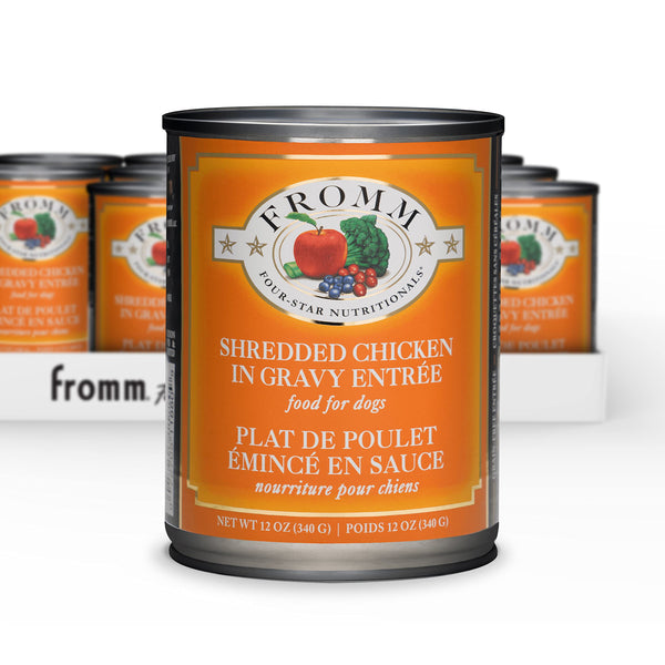Shredded Chicken Gravy Wet Dog Food - 12 Pack