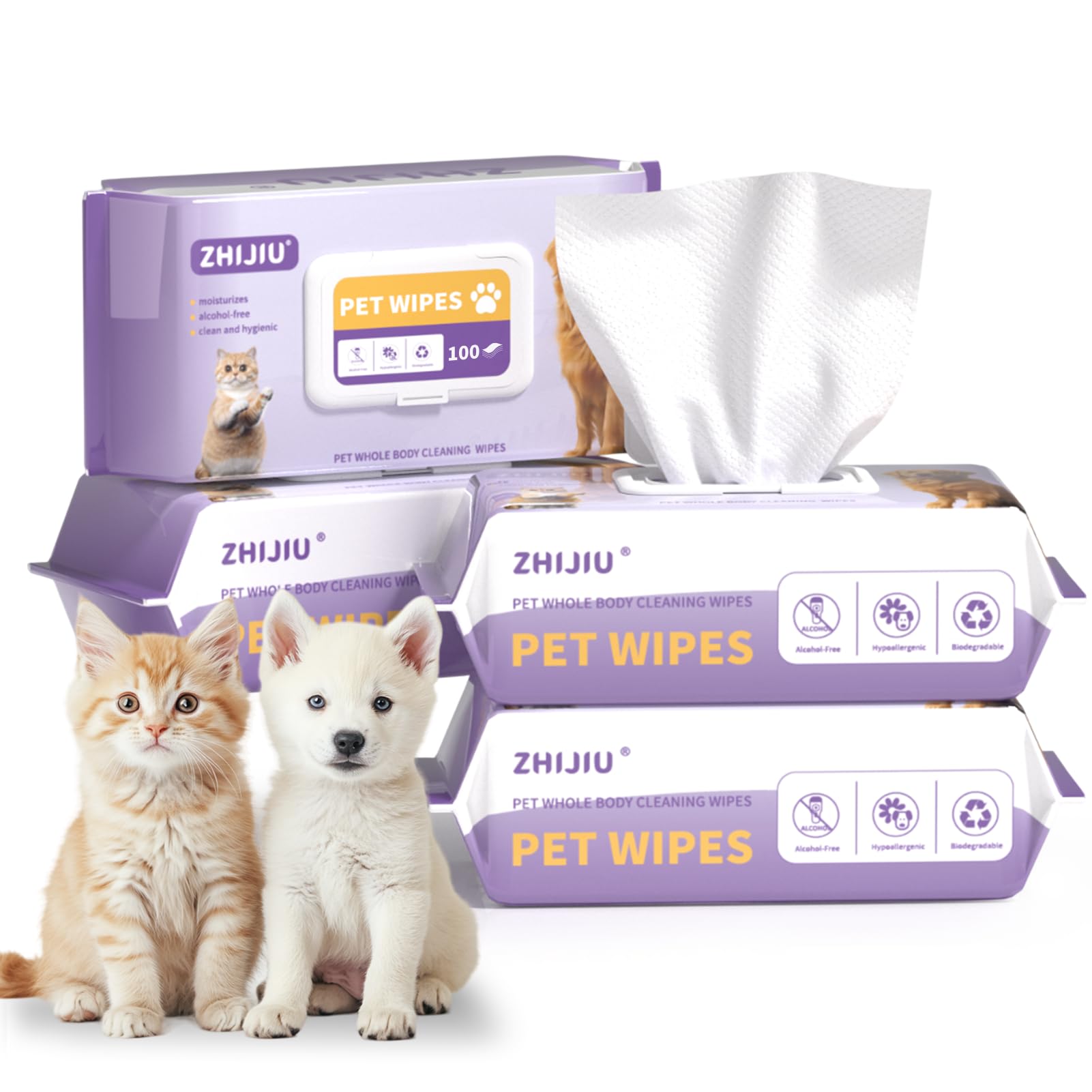 PurePaws All-Purpose Pet Wipes - 4 Packs