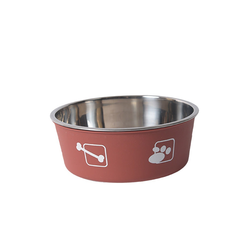 Dual-Tier Stainless Steel Pet Bowl