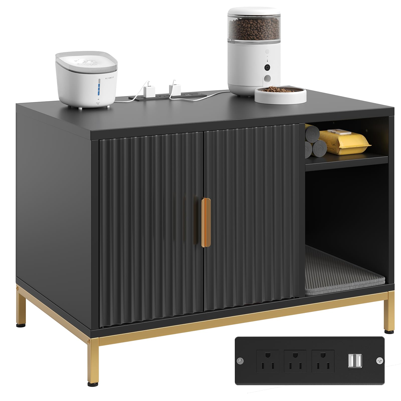 Bestier Deluxe Cat Litter Box with Modern Furniture Style