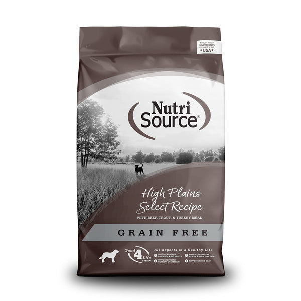 NutriSource Premium Beef & Trout Grain-Free Dog Food