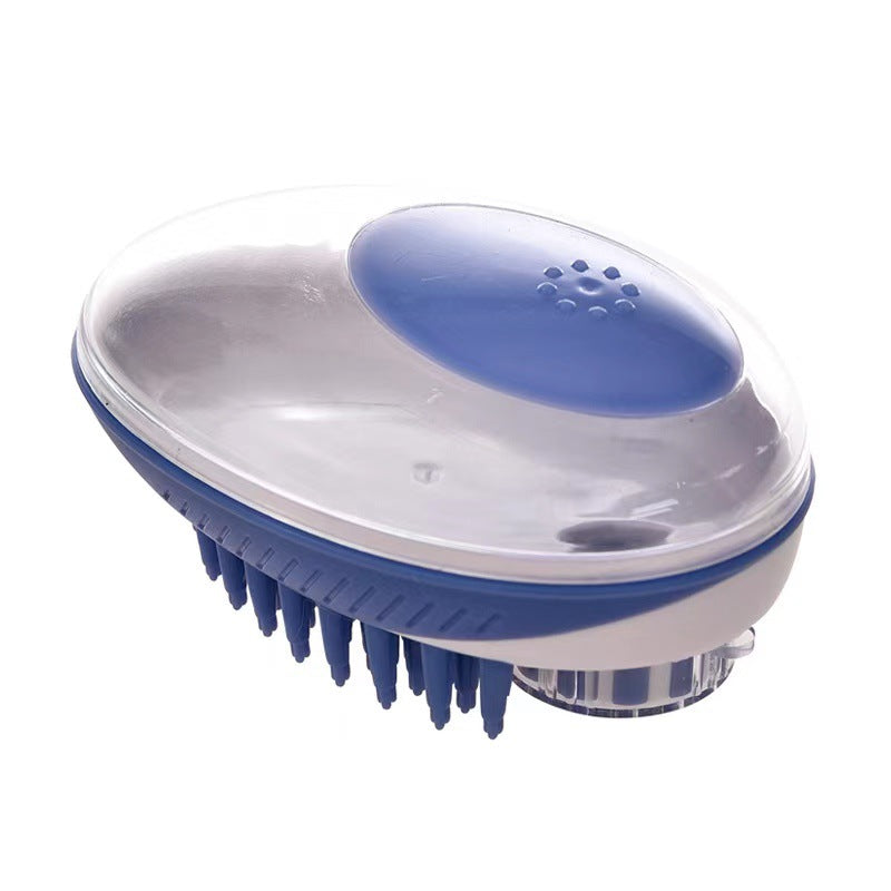 Silicone Pet Grooming Brush with Massage Comb