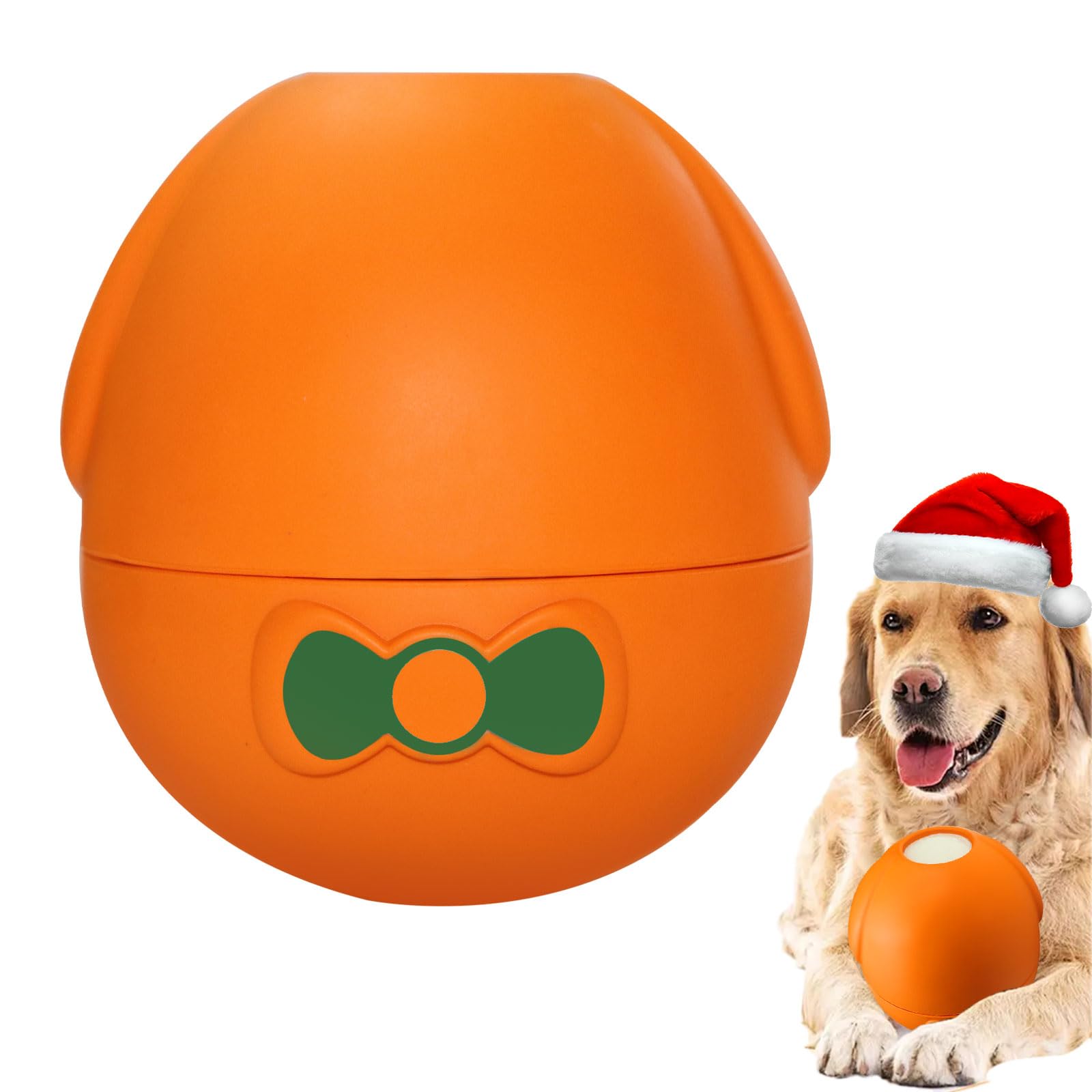 Tangerine Wobbler Dog Treat Toy