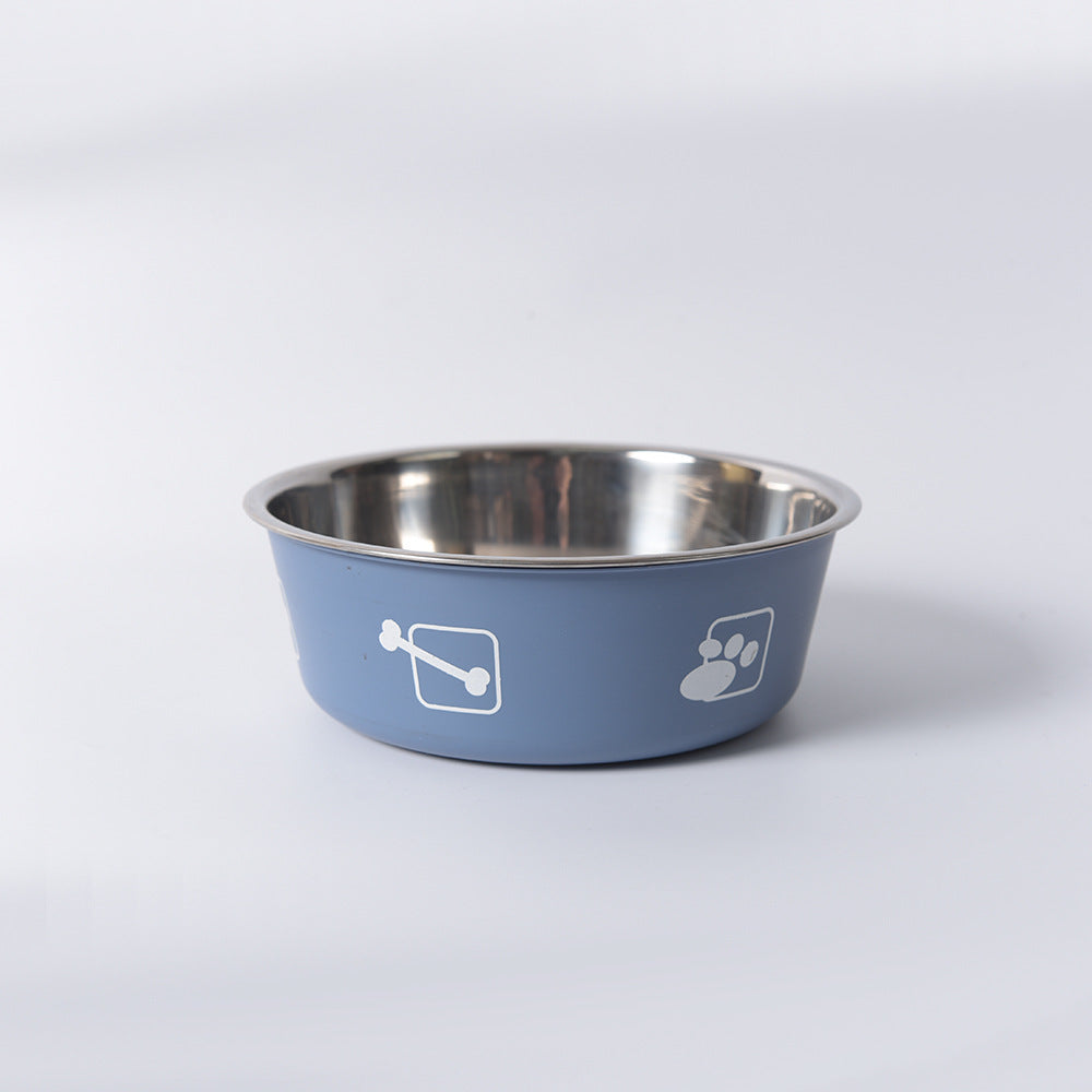 Dual-Tier Stainless Steel Pet Bowl