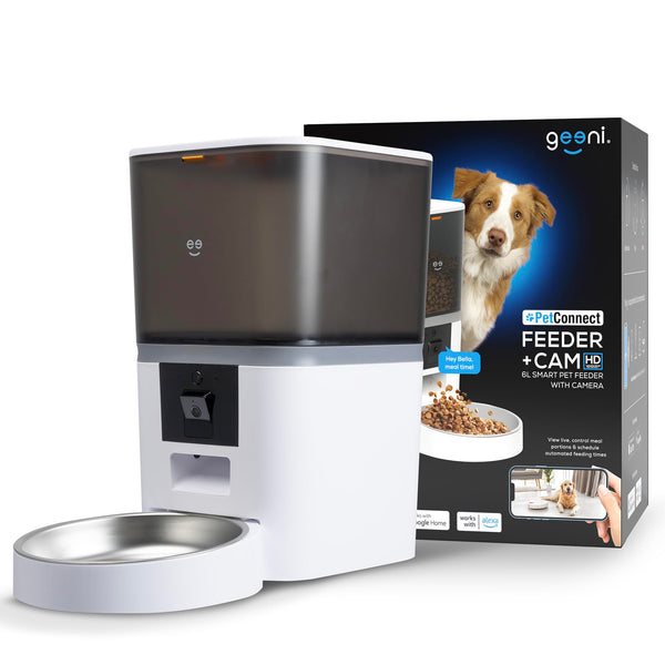 Geeni 6L Automated Pet Feeder & HD Camera