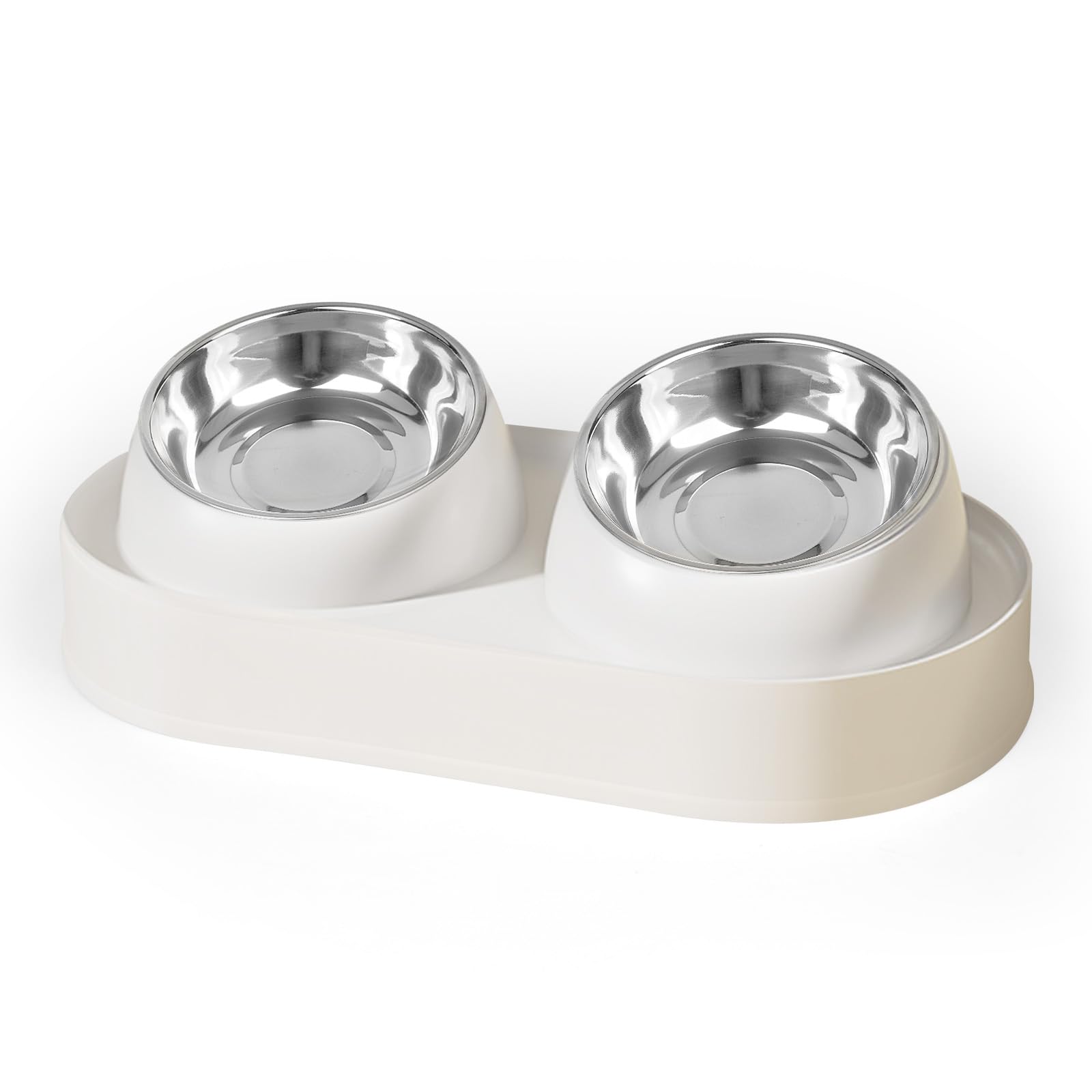 Ergonomic Slanted Cat Bowl Set
