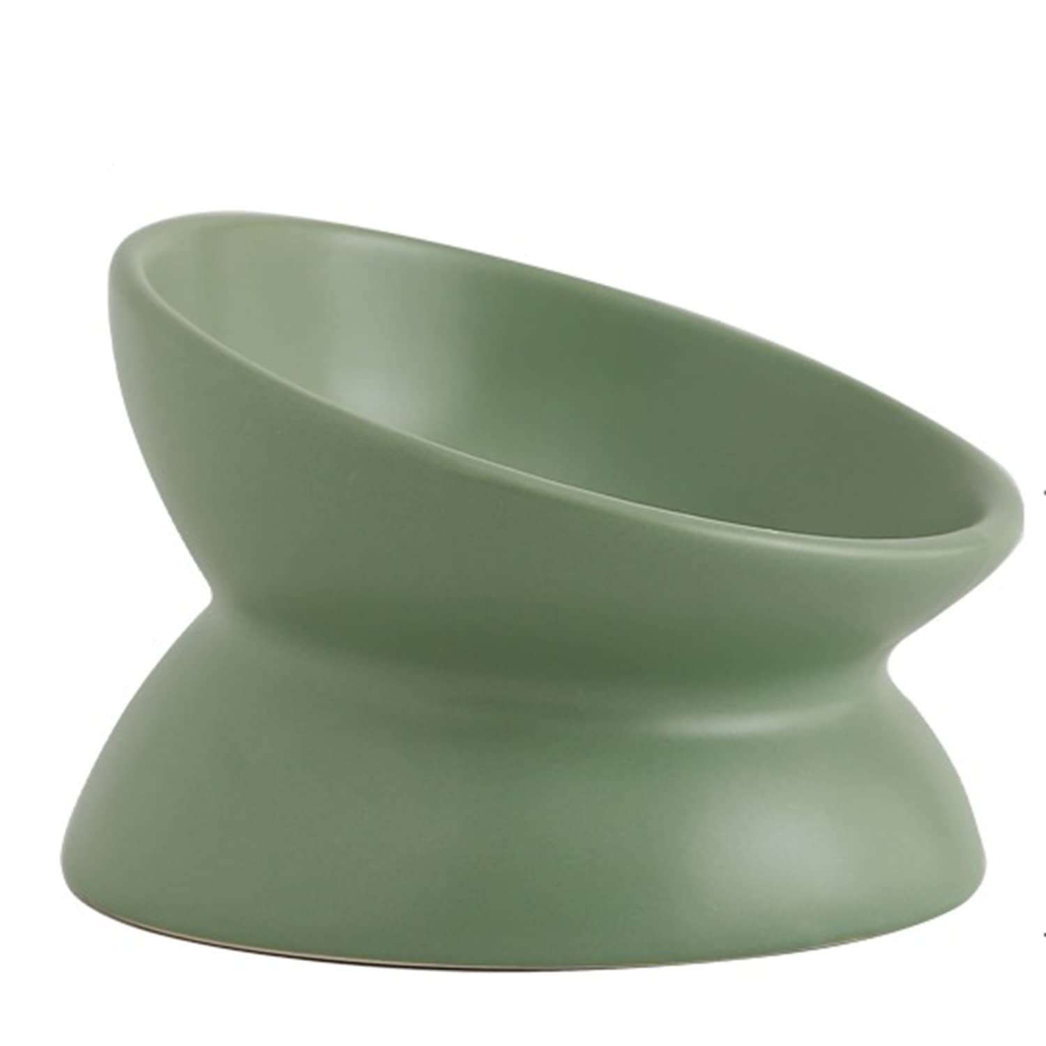 Elevated Whisker-Friendly Ceramic Cat Bowls