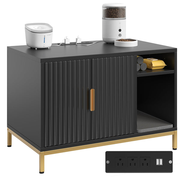 Bestier Deluxe Cat Litter Box with Modern Furniture Style